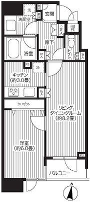 ランドステージ白金高輪[203]